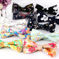 Cotton Bow Ties Wholesale Mens Fashion Floral Adjustable Pre-tied Bowtie Fashion Flower Blouse Bow Knot Butterfly for Women