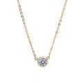 Personalized Jewelry 14K Gold Gilled Necklace Gold Chain Necklace Zircon Pendant for Women