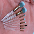 2025 New Chinese Manufacturer Crystal Handle Custom logo Makeup Brush Set