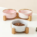 Oval Healthy Cat and Dog Feeding Bowl Eco-Friendly Nordic Pet Food Bowl Solid Frog Pattern Modern Style Free Shipping
