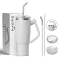 HOT Selling 40oz Double Wall Vacuum Insulated Stainless Steel Tumbler Cup with Handle Lid Straw