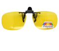 Ready to Ship Driver Performance Eyewear Flip-Up Polarized Night Vision Glasses with 58-43 UV400 TAC Lenses