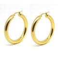 HOVANCI Trendy Gold Silver Punk Oversized Big Circle Chunky Hoop Earrings Statement Geometric Dangle Party Engagement Gift