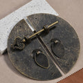 Antique Broze-Iron 10cm Cabinet Lock Hasps Chinese Ming Qing Vintage Furniture Hardware Copper Accents Entry Warehouse Kitchen