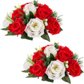 Silk Flowers Bouquet Artificial Roses Table Centerpieces Weddings Decoration Flower Balls for Reception Event