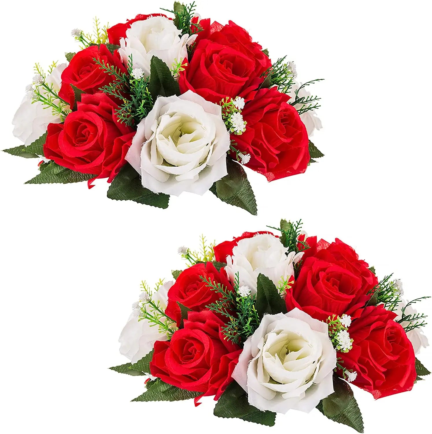 Silk Flowers Bouquet Artificial Roses Table Centerpieces Weddings Decoration Flower Balls for Reception Event
