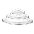 Kitchen Corner Shelf 3 Tier Display Holder Cosmetic Organizer Acrylic Organizer Makeup