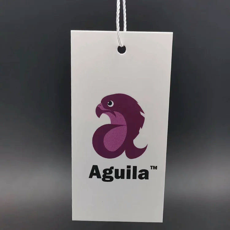 Matte Finished Paper Retail Tag White Key  Paper Tags Clothing Hang Tags