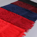 HZW-22012 Muslim Headscarf Pure Lace Hollow Tassel Scarf Female Long Veil Scarf Europe and America Women Shawl