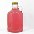Luxury 1250ml Clear Glass Jug Special Shape Spirit Liquor Bottle with Cork Sealed Screw Lid and Handle
