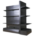Double-Sided Light Duty Flat Back Panel Powder Coated Metal Supermarket Gondola Shelves Rack