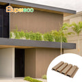 Durable Outdoor Waterproof 3D Fluted Wall Cladding Exterior WPC Wood Decor Panel with Textured Surface