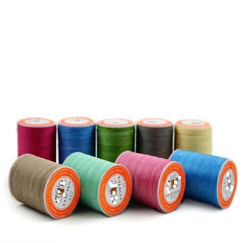 0.65mm Polyester Round Wax Hand-sewn Leather Waxed High Strength Polyester Sewing Thread Brands