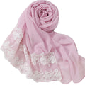 New Fashion Pearl Chiffon Scarf Women's Malaysia Leisure Headband Lace Shawl Wholesale Hijab