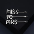 Wholesale Bling Wedding Crystal Bridal Styling Barrette Letter Hair Clips Rhinestone Hair Pins Set for Girls Accessories
