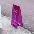 Manufacturer Factory Supplier OEM Customized Floor Stand Acrylic Sign