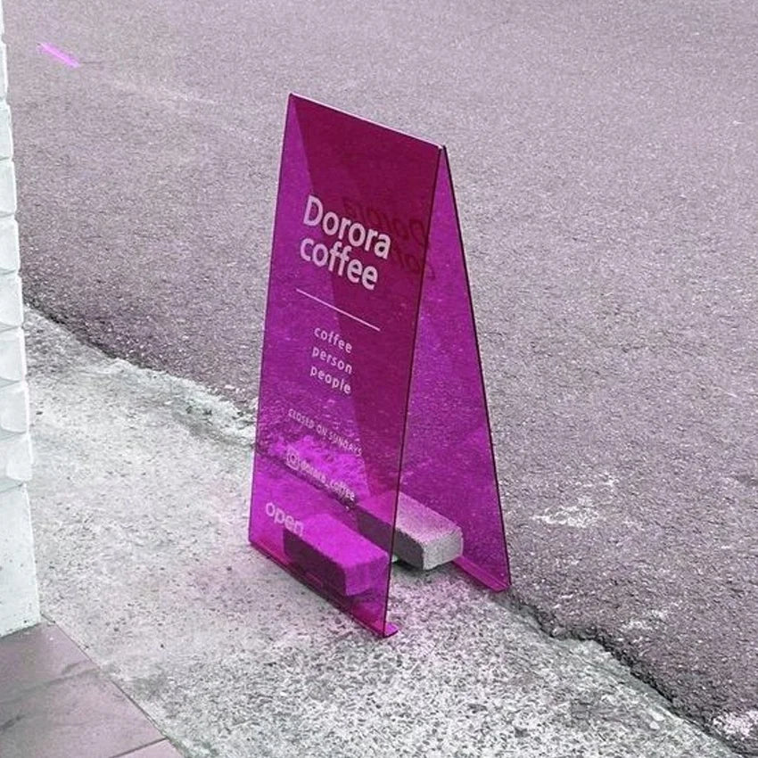 Manufacturer Factory Supplier OEM Customized Floor Stand Acrylic Sign