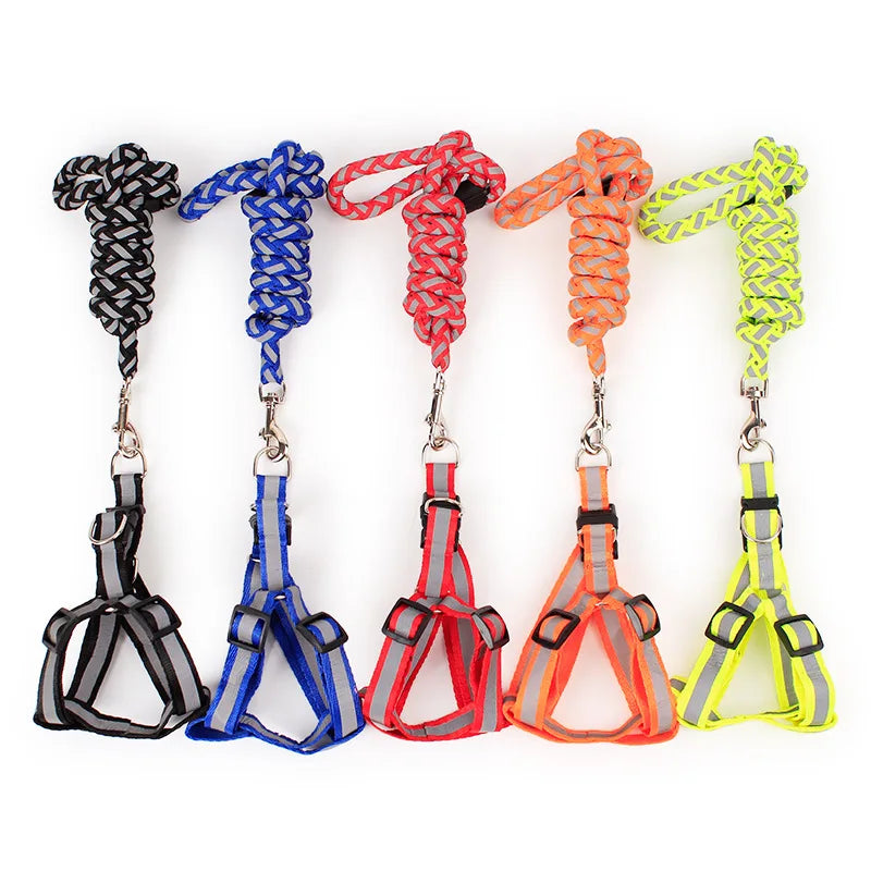 Manufacturer Wholesale in Stock Durable Comfortable Pet Leash Set Retractable Dog Harness and Leash