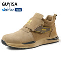 GUYISA Brand Lightweight 10KV Insulated Men's Safety Shoes Breathable  for Outdoor Walking  Welder Boots