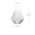 Hot Sale  850ml clear  Fashioned Hexagonal Glass Jug Glass Water Bottle