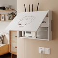 Wireless Router Decorative Multimedia Storage Box Punch-Free WiFi Light CAT Set-Top Box Shelf Plastic Bin