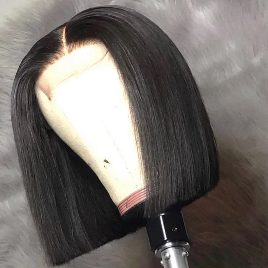 New Arrival Cheap Brazilian Human Hair Wig 4*4 Lace Closure Wig Free Shipping Short Bob Wigs Virgin Cuticle Aligned Hair