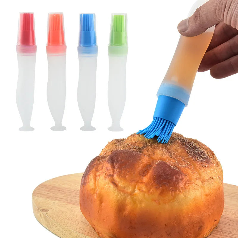 Hot Selling Silicone Cooking Oil Bottle Brush with Bottle
