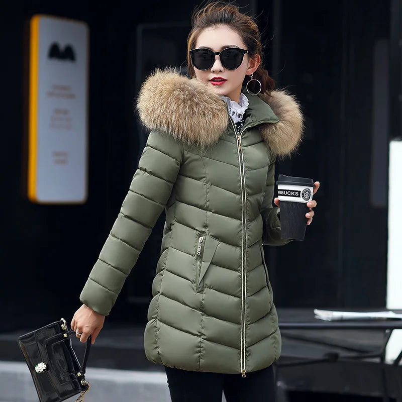 2022 New Fashion Female Women  Thick  Winter Jacket Coat for Women
