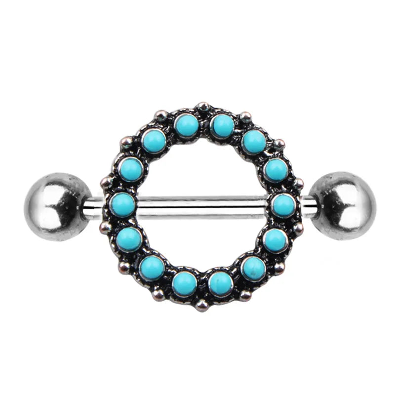 10 Pairs/Set Stainless Steel Nipple Rings for Women's Wedding Body Piercing Jewelry