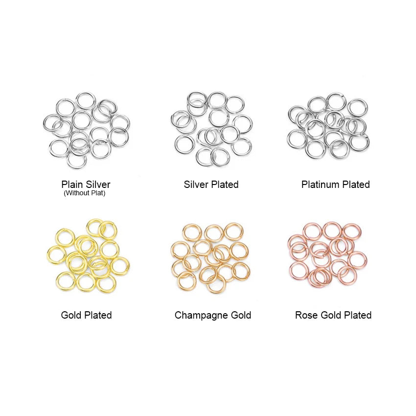 Jump Rings & Split Rings Sterling Silver Jewelry Diy Jewelry Accessories Factory Wholesale Round Open Closed Jump Ring