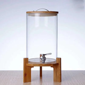 7.5l Large Capacity Tall clear Glass Food Jar Storage Coffee With Tap