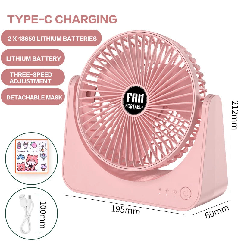 Mini Fan Usb Portable Fan Usb Fan Rechargeable