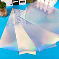 Wholesale Custom Holographic Security Stickers Clear Sheet Paper Inkjet Vinyl Die Cut Rainbow Anime Labels Candles Photo Frames