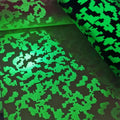 Fluorescent Synthetic Digital Camouflage PU Leather Fabric Glow in Dark Waterproof Decorative Craft for Bags Shoes T-shirts