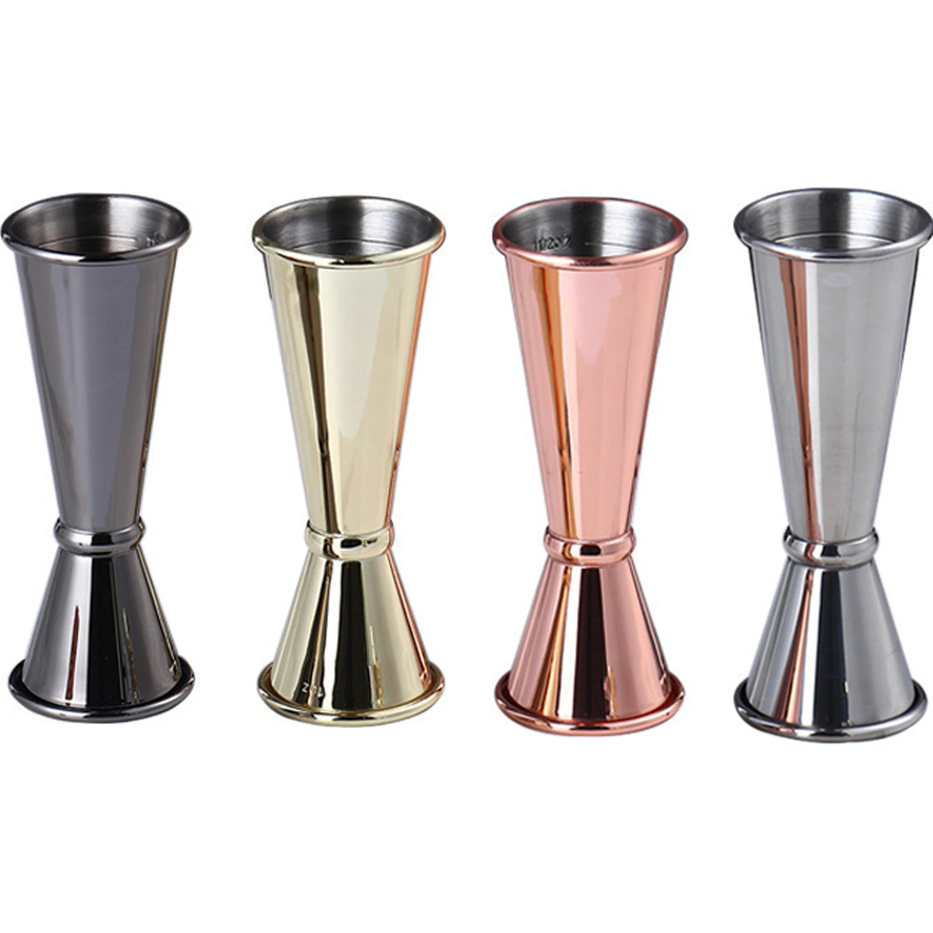 CAMOL FACTORY Custom Stainless Steel Japanese Style Double Cocktail Measuring Jigger Bartender Tool 30ml/60ml Bar Accessory