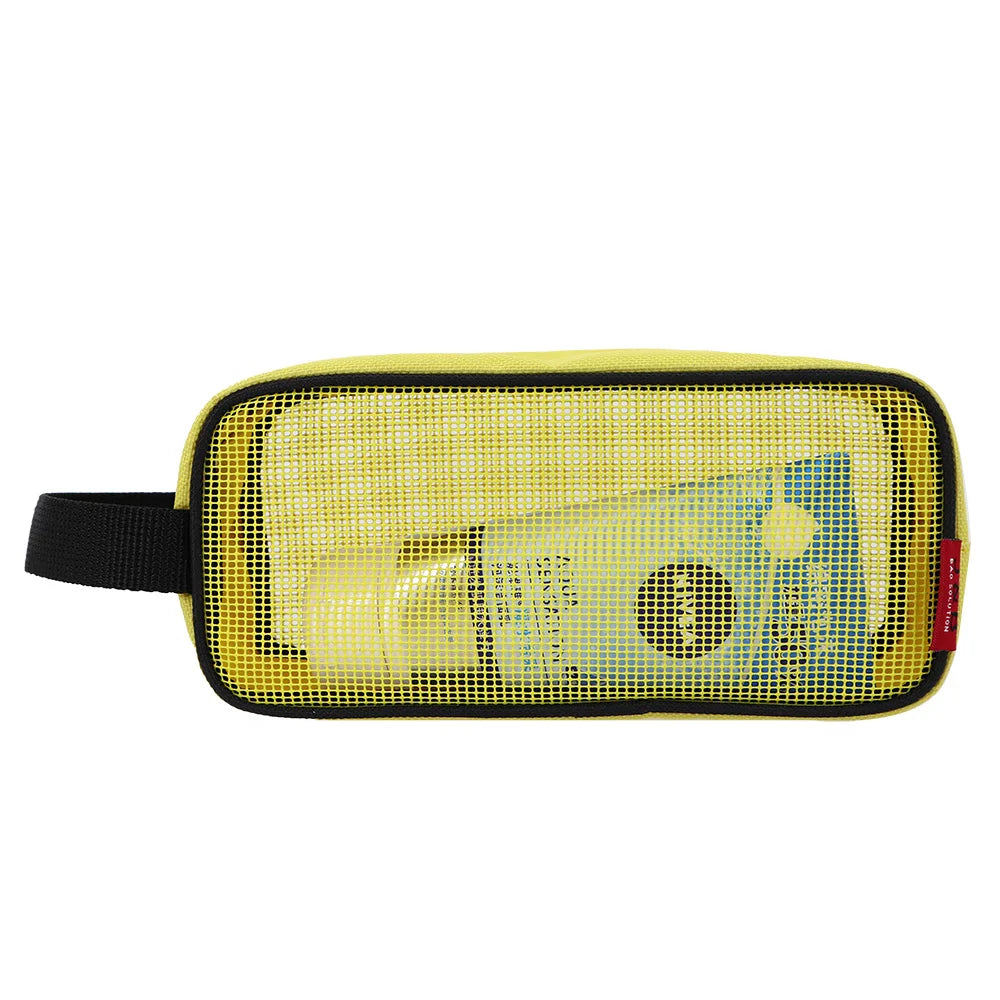 Breathable Special Material Plastic PVC Mesh Outdoor Cosmetic Bag Travel Storage Sock Pouch Make up Toiletry Cosmetic Pouch Bag