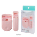 Guangzhou Wholesale OEM Factory Stock KEQI Brand Plastic Eyelash Curler Set Portable Wide Angle Mini Silicone Pad Eyelashes
