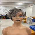 100% Virgin Brazilian HD Lace Front Wig Cheap Wholesale Natural Black Wig for Women Transparent for Lace Frontal
