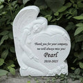 Custom Engraved 3D Irregular Hand-painted Fashion Memorial Figurine Resin Pet Remembrance Plaque Holiday Decoration Outdoor