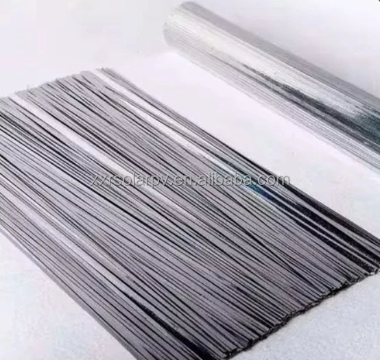 High Purity Oxygen Soldering Wire 8*0.15mm Solar Panel Tabbing Ribbon Wire Customizable Size Solarpv Cell Solar Raw Materials