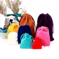 Mini Velvet Drawstring Gift Bag Custom Logo Colorful Wedding Cosmetic Packaging Pouch for Necklaces Watches Glasses Dust-proof