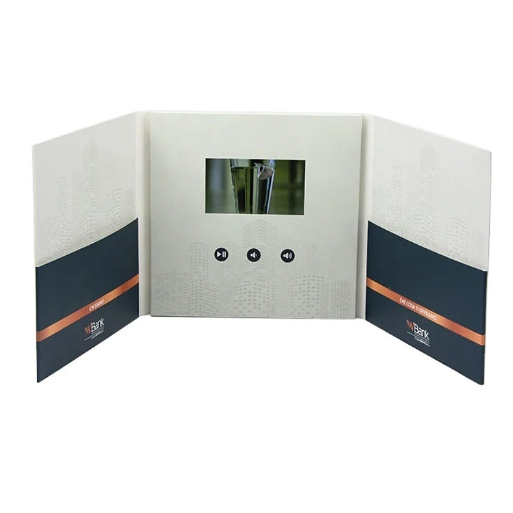 Factory Direct Sale Paper Craft Supplies Screen Greeting Business 7 Inch Lcd Mailer Book Video Brochure Card