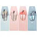 8PCS Customized Mini Makeup Brushes Set Professional Soft Fiber Brush With a Bag Portable Foundation Eyeshadow Concealer Brush