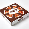 Hot Sale Food Grade Corrugated Pizza Box Custom Logo Square Takeaway Packaging with Embossing Thickened Corrugated Board