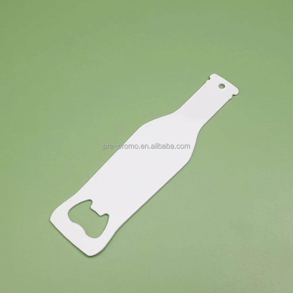 Wholesale Custom White Bottle Shape Stainless Steel Sublimation Bottle Opener