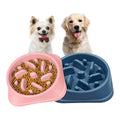Slow Feed Dog Bowl for Small Dogs Plastic PP Non-Slip Interactive Rounded 20*4.5cm Indoor Use