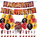 DIY Cartoon Hazbin Hotel Birthday Party Decorations Include HAPPY BIRTHDAY Bunting Balloons and Cake Toppers X9110