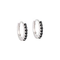 Diamond Sterling Silver 925 Cz Hoop Earrings
