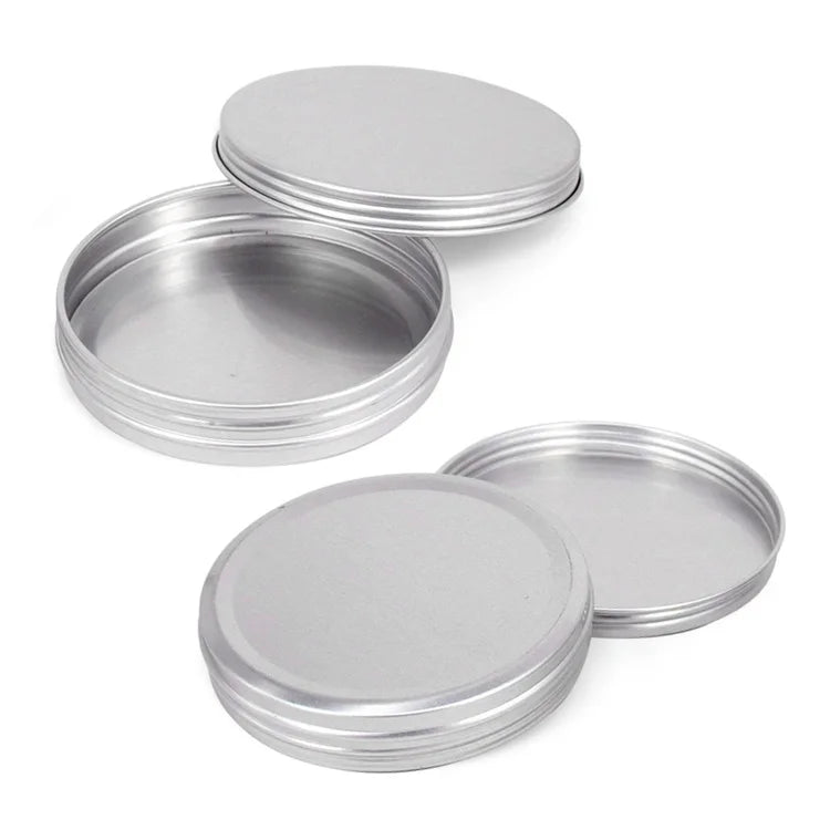 30ML Aluminum Cans Custom Tin Can Lip Balm Metal Screw Top Lip Balm Aluminum Metal Jar Container Tin Can
