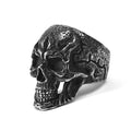 Stainless Steel Skull Ring Men Vintage Gothic Biker Jewelry 316L Punk Rock Ring Wholesale OEM Manufacturer